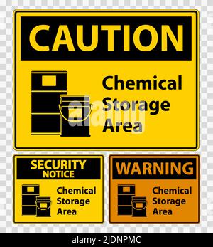 Chemical Storage Symbol Sign Isolate on transparent Background,Vector Illustration Stock Vector