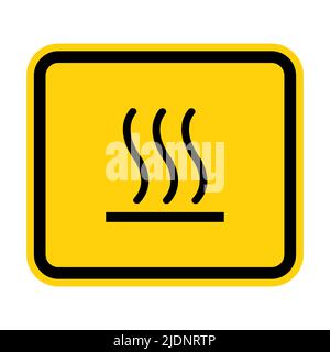 Beware Hot Symbol Sign Isolate On White Background,Vector Illustration EPS.10 Stock Vector