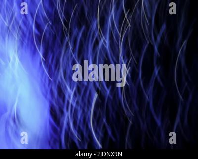 Light painting effects. Blurred lights trails making  pattern on  background. Stock Photo