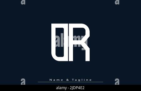 Alphabet letters Initials Monogram logo DR , RD Stock Vector
