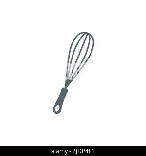 Vector whisk icon mixer. Kitchen beater cooking whisk bakery food blender Stock Vector