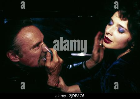 HOPPER,ROSSELLINI, BLUE VELVET, 1986 Stock Photo