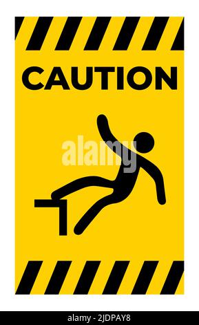 Beware Drop Symbol Sign Isolate On White Background,Vector Illustration Stock Vector