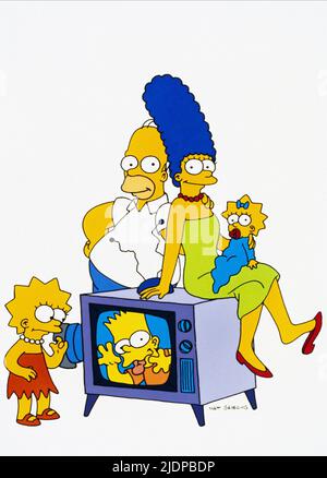 LISA,HOMER,BART,MARGE,MAGGIE, THE SIMPSONS : SEASON 3, 1991 Stock Photo