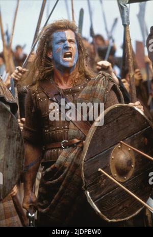 MEL GIBSON, BRAVEHEART, 1995 Stock Photo