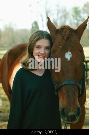 SCARLETT JOHANSSON, THE HORSE WHISPERER, 1998 Stock Photo