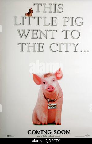 BABE POSTER, BABE: PIG IN THE CITY, 1998 Stock Photo