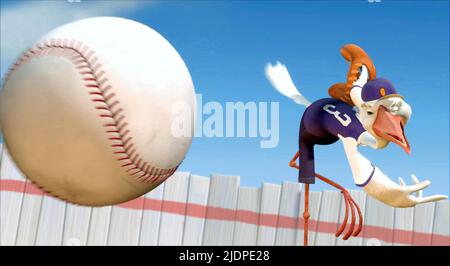 BASEBALL PITCHER STORK, CHICKEN LITTLE, 2005 Stock Photo