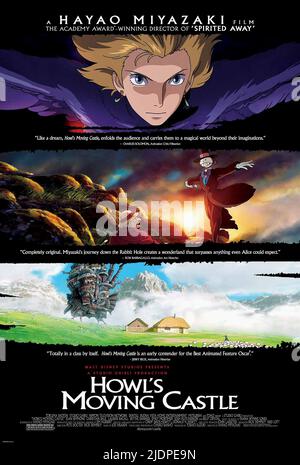 MOVIE POSTER, HOWL'S MOVING CASTLE, 2004 Stock Photo