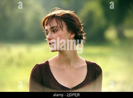 KEIRA KNIGHTLEY, PRIDE and PREJUDICE, 2005 Stock Photo