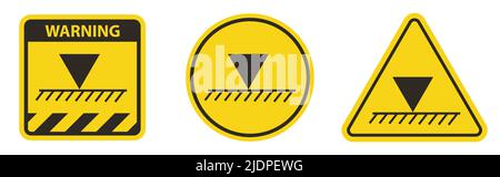 Limit Overhead Height Symbol Sign Isolate On White Background,Vector Illustration EPS.10 Stock Vector