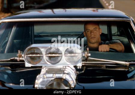 VIN DIESEL, THE FAST AND THE FURIOUS, 2001 Stock Photo
