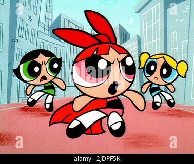 BUTTERCUP,BLOSSOM,BUBBLES, THE POWERPUFF GIRLS, 2002 Stock Photo