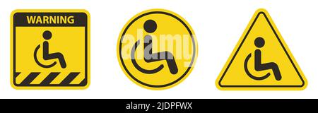 The International Symbol of Access of a person in a wheelchair Stock Vector