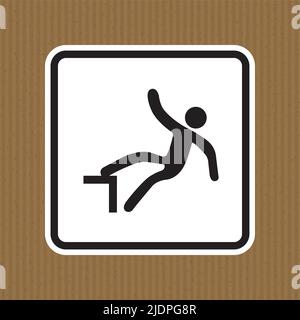 Beware Drop Symbol Sign Isolate On White Background,Vector Illustration Stock Vector