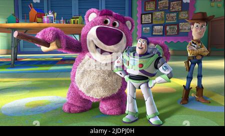 BEAR,LIGHTYEAR,WOODY, TOY STORY 3, 2010, Stock Photo