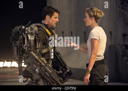 CRUISE,BLUNT, EDGE OF TOMORROW, 2014, Stock Photo