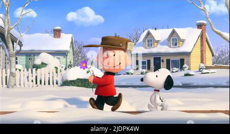 BROWN,SNOOPY, SNOOPY AND CHARLIE BROWN: THE PEANUTS MOVIE, 2015, Stock Photo