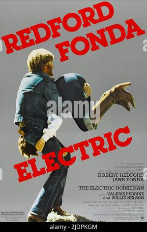 MOVIE POSTER, THE ELECTRIC HORSEMAN, 1979 Stock Photo