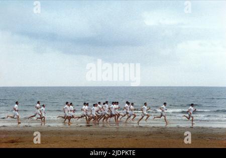 ATHLETES ON THE BEACH, CHARIOTS OF FIRE, 1981 Stock Photo