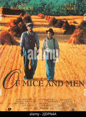 MALKOVICH,POSTER, OF MICE AND MEN, 1992 Stock Photo