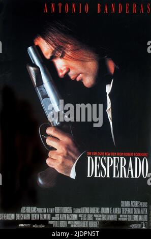 Antonio Banderas in Desperado (1995), British postcard. Ant…