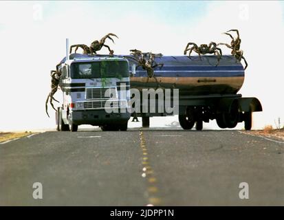 GIANT SPIDERS ATTTACK TANKER, EIGHT LEGGED FREAKS, 2002, Stock Photo