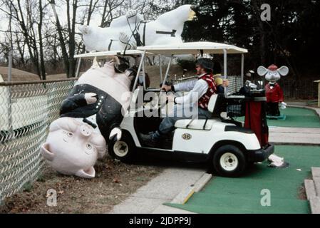 MAN WITH GOLF CART, JACKASS: THE MOVIE, 2002, Stock Photo