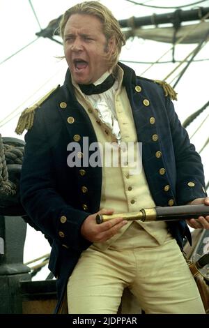 RUSSELL CROWE, MASTER AND COMMANDER: THE FAR SIDE OF THE WORLD, 2003, Stock Photo