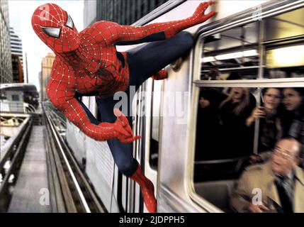 TOBEY MAGUIRE, SPIDER-MAN 2, 2004, Stock Photo