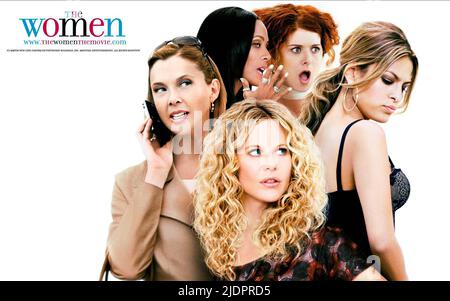 BENING,SMITH,RYAN,MESSING,POSTER, THE WOMEN, 2008, Stock Photo