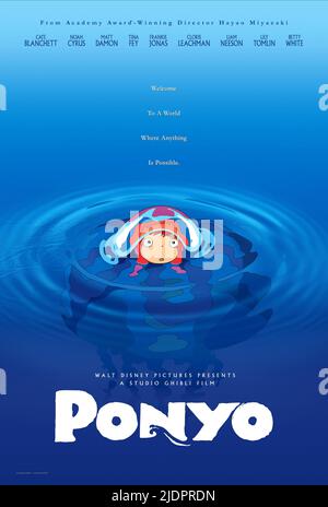 PONYO POSTER, PONYO ON THE CLIFF, 2008, Stock Photo