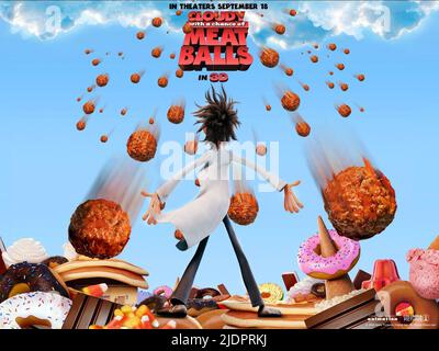 FLINT LOCKWOOD POSTER, CLOUDY WITH A CHANCE OF MEATBALLS, 2009, Stock Photo