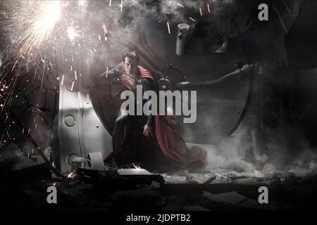 HENRY CAVILL, MAN OF STEEL, 2013, Stock Photo