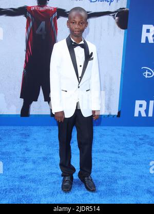 Elijah Sholanke arrives at The Disney RISE Premiere held at Disney ...