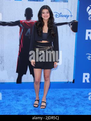 Sara Echeagaray arrives at The Disney RISE Premiere held at Disney