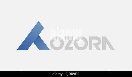 Unique modern geometric creative elegant letter A logo template. Vector icon. Stock Vector