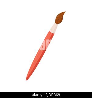 Painting tools element. Art supplies, brushe. Drawing creative materials for workshops designs. School supplies Stock Vector