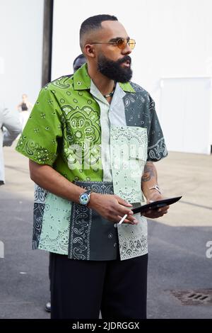 Street style, Kodak Black arriving at Rhude Spring-Summer Menswear 2023  show, held at UPMC, Paris, France, on June 22nd, 2022. Photo by Marie-Paola  Bertrand-Hillion/ABACAPRESS.COM Stock Photo - Alamy