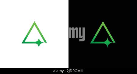 Modern and elegant letter A initial hygiene logo design 2 Stock Vector