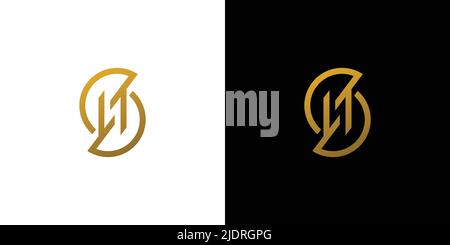 Modern and elegant letter SN initials logo design Stock Vector