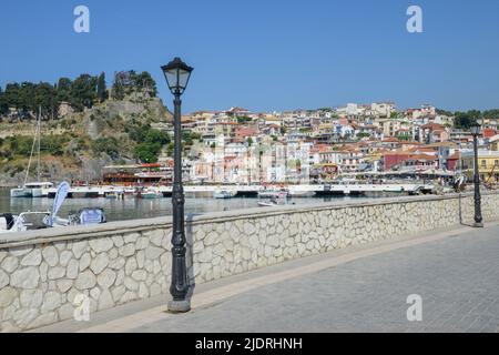 Parga, Greece - 17 May 2022: the touristic village of Parga on Greece Stock Photo