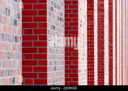 Brick Wall with a lot of depth of field, taken in Katowice Poland Stock Photo