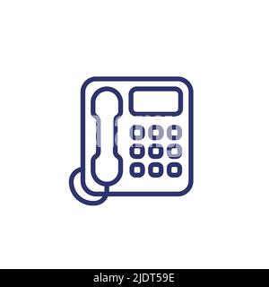 voip phone line icon, vector Stock Vector