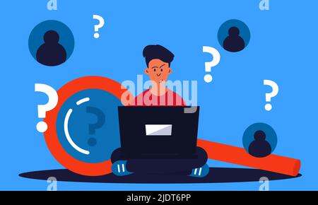 KYC or know your customer identity verification. Trust business and compliant document process aml vector illustration. Icon money laundering and onli Stock Vector