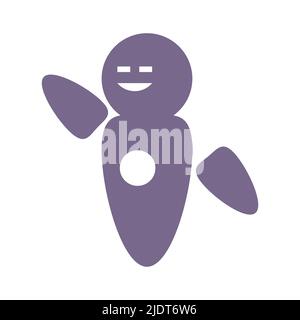 Chat bot vector illustration robot technology. Communication service concept and artificial intelligence speech icon. Talk chatbot support on mobile a Stock Vector