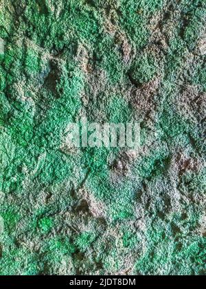 Decor stone man made wall interior design texture. Beautiful wallpaper. Romantic simple. Abstract grunge dark light grey green painted concrete Stock Photo