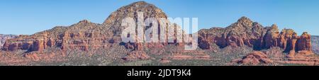 Sedona Arizona Thunder Mountain Panorama Stock Photo