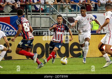 Salvador, Brazil. 22nd June, 2022. PR, a match valid for the Copa do Brasil, held at Estádio da Arena Fonte Nova, in Salvador (BA), this Wednesday (22). Credit: Márcio Roberto/FotoArena/Alamy Live News Stock Photo