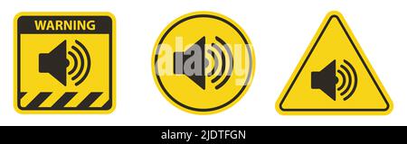 Sound Speaker Icon on white background Stock Vector